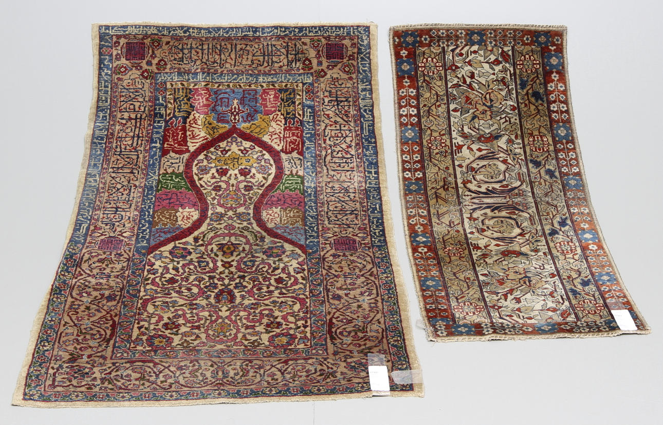 ORIENTMATTOR, 2 st, semiantika. 146 x 88 cm, 122 x 54 cm.