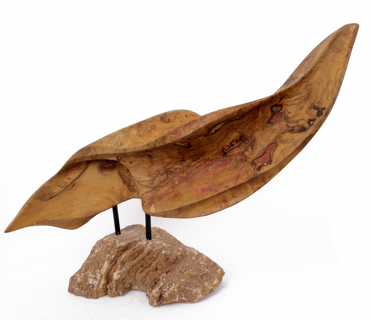 SCULPTURE, wood, IKARUS.