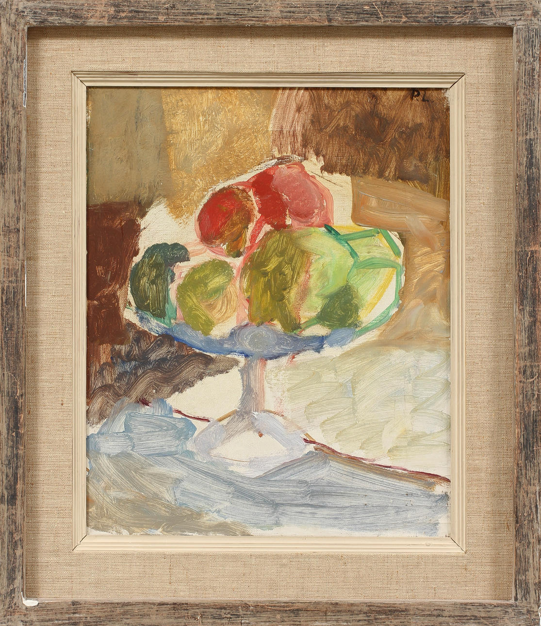 PER LINDEKRANTZ. Stilleben, olja på duk, signerad P.L.