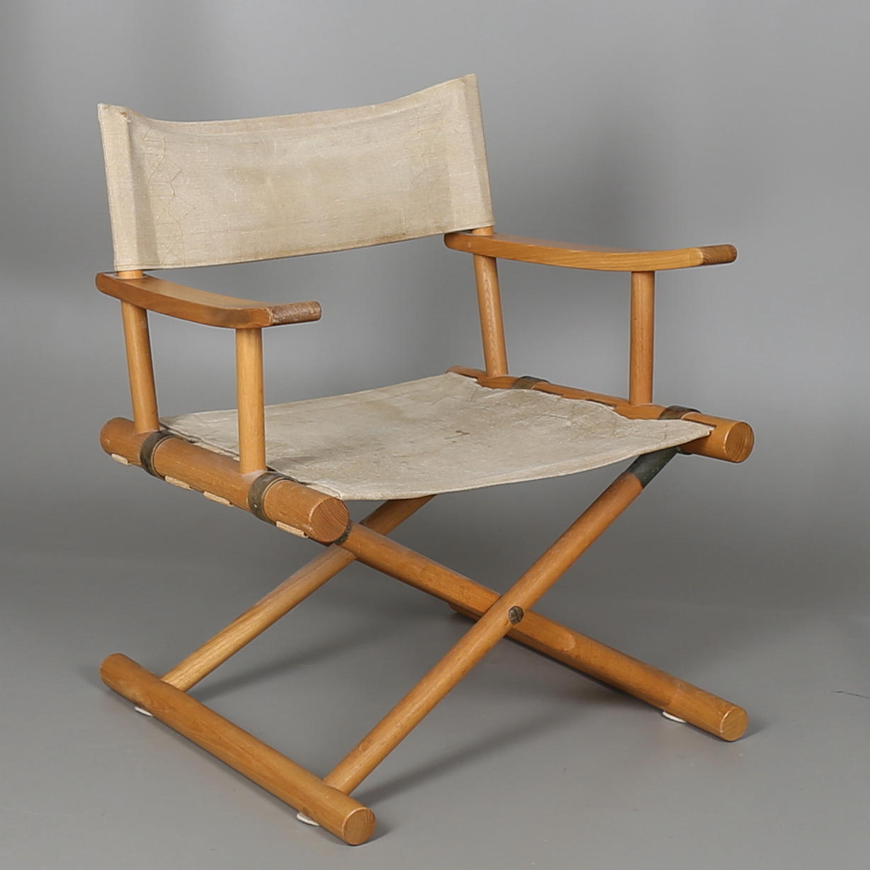 REGISSÖRSSTOL i bok och canvas, Nordiska Kompaniet, 1900-talets mitt.