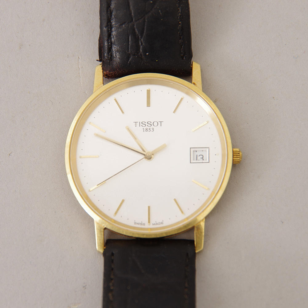 HERRARMBANDSUR, guld, Tissot.