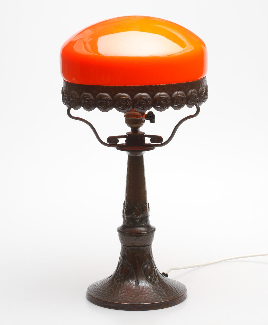 BORDSLAMPA, koppar, jugend, tidigt 1900-tal.