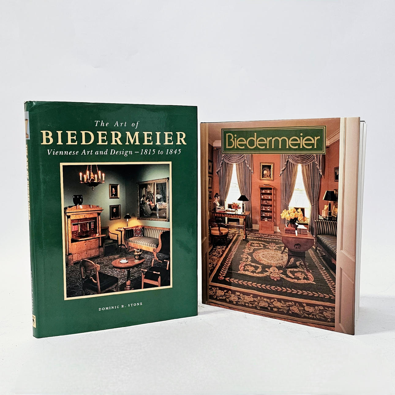 TVÅ BÖCKER ”BIEDERMEIER” OCH ”KONSTEN ATT BIEDERMEIER”.