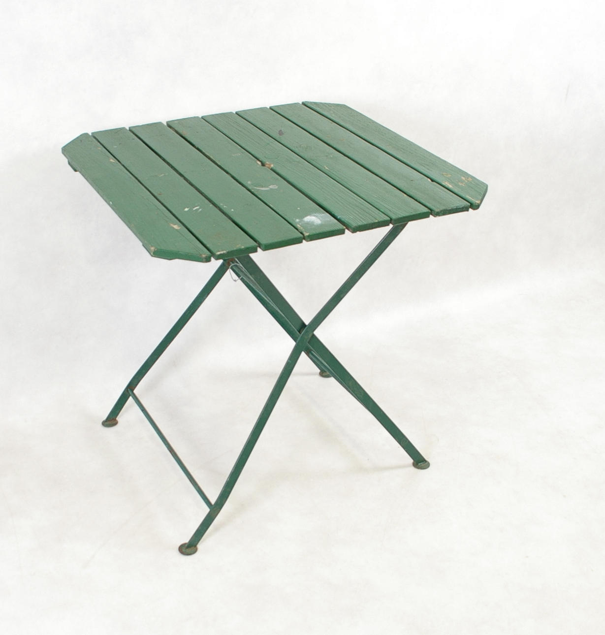 TRÄDGÅRDSBORD, trä/metall, 1900-talets andra hälft.