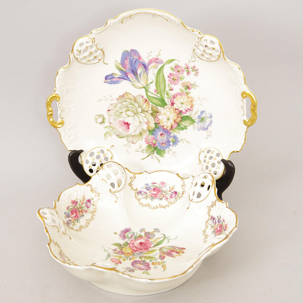 SKÅLAR, 2 stycken, porslin, "Moliére", Rosentjal.