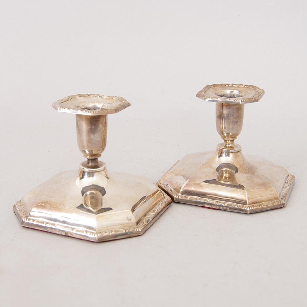 LJUSSTAKAR, 1 par, silver.