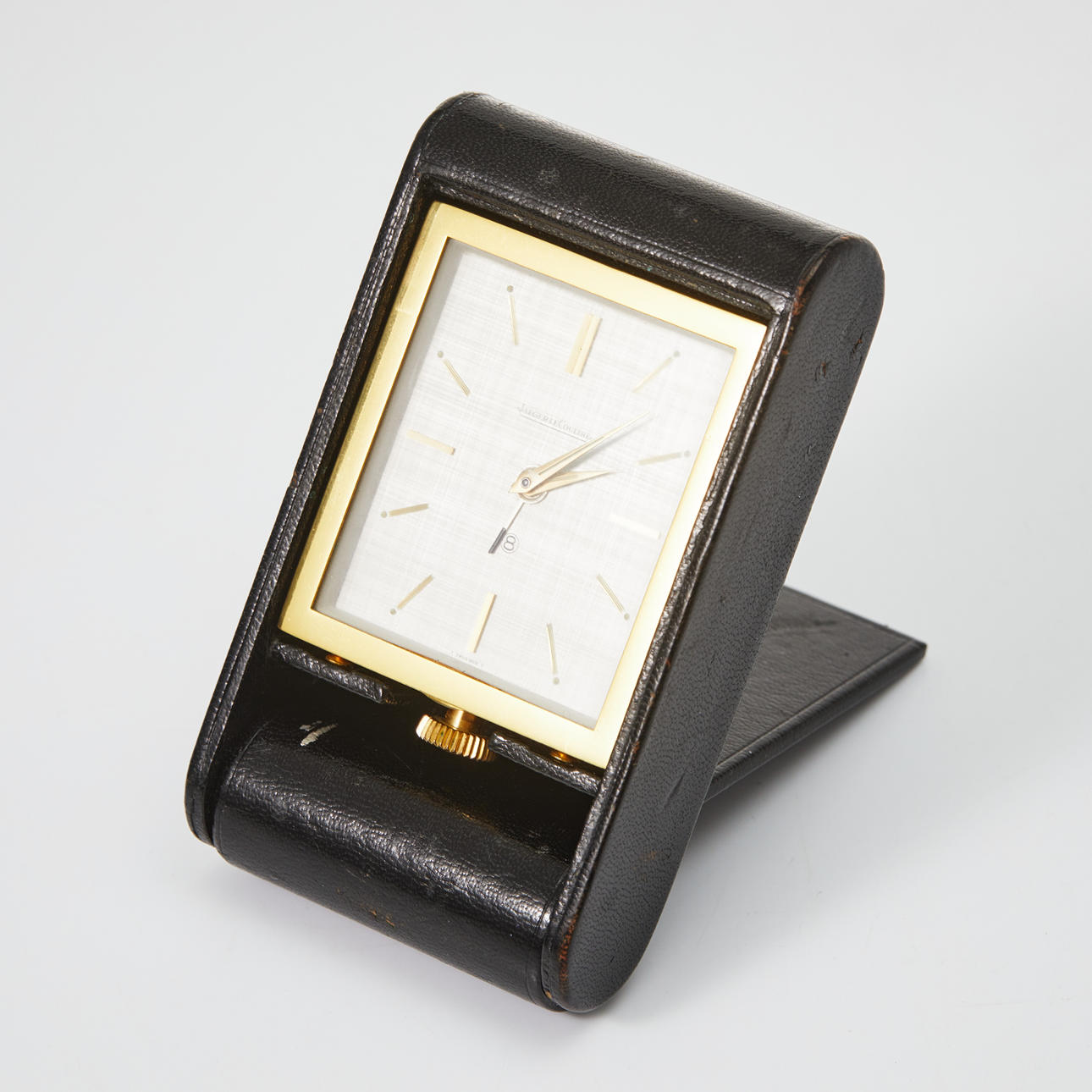 JAEGER-LECOULTRE, travel alarm clock, 1950s/60s.