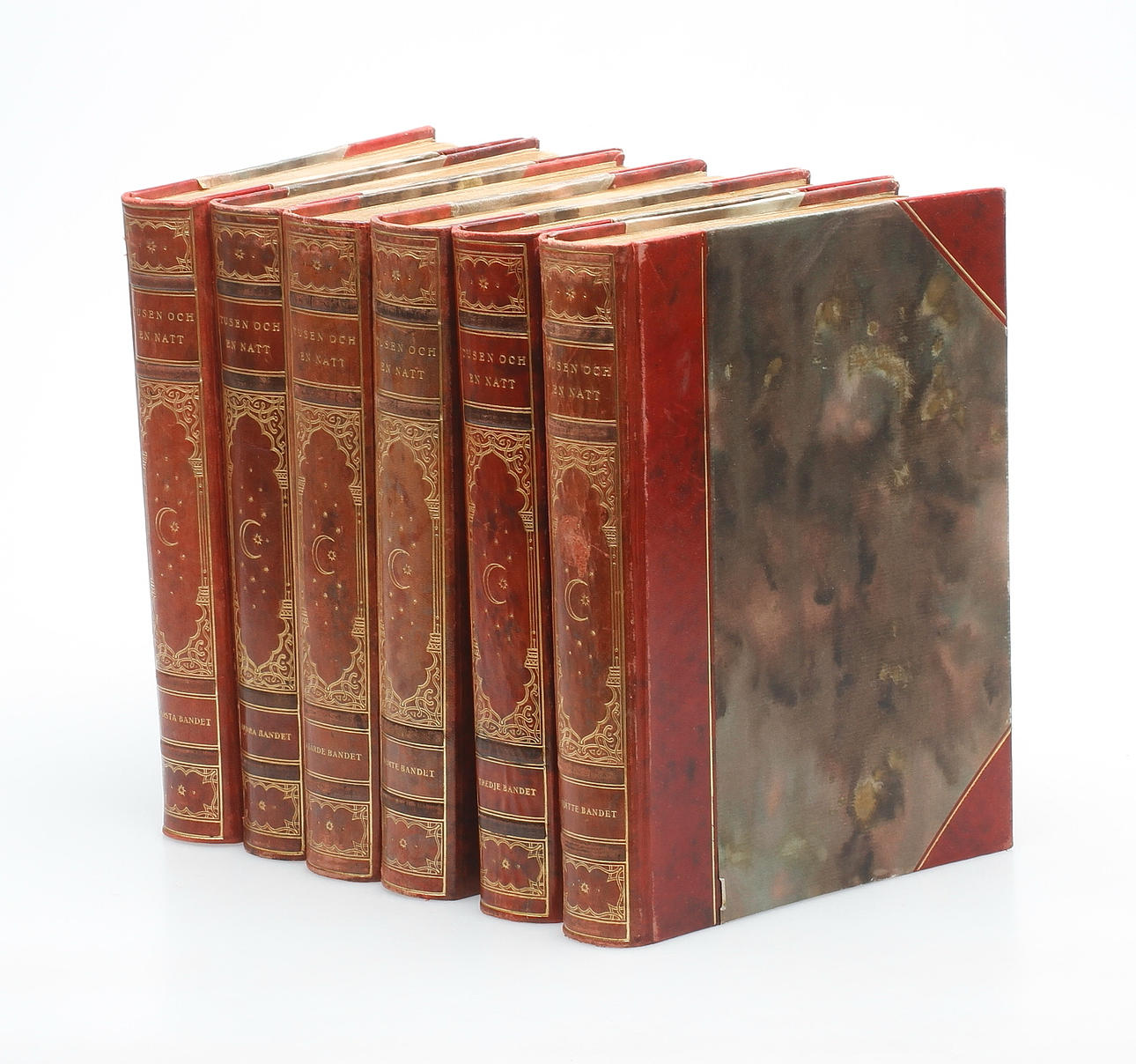 BÖCKER, 6 st, "Tusen och en natt", Malmö 1928.