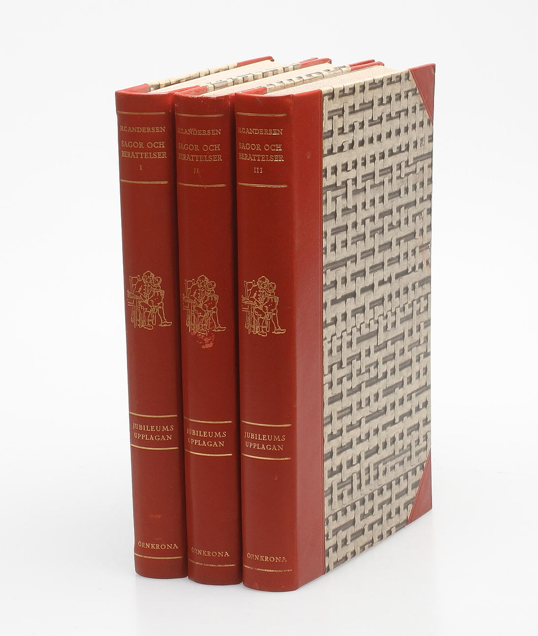 BÖCKER, 3 st, "Sagor och berättelser", jubileumsupplagan, HC Andersen.