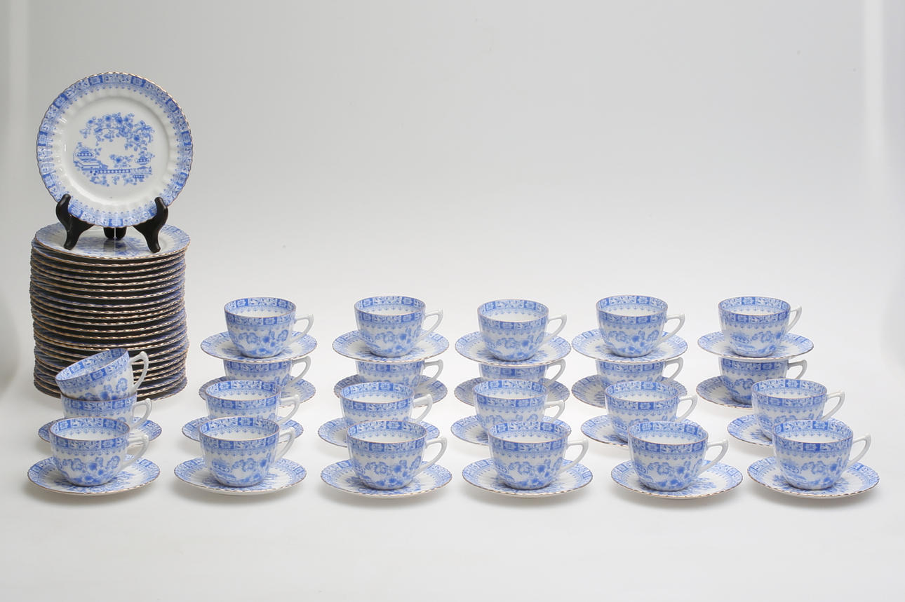 KAFFESERVIS, 69 delar, porslin, "China Blau" Seltmann Weiden Bavaria.