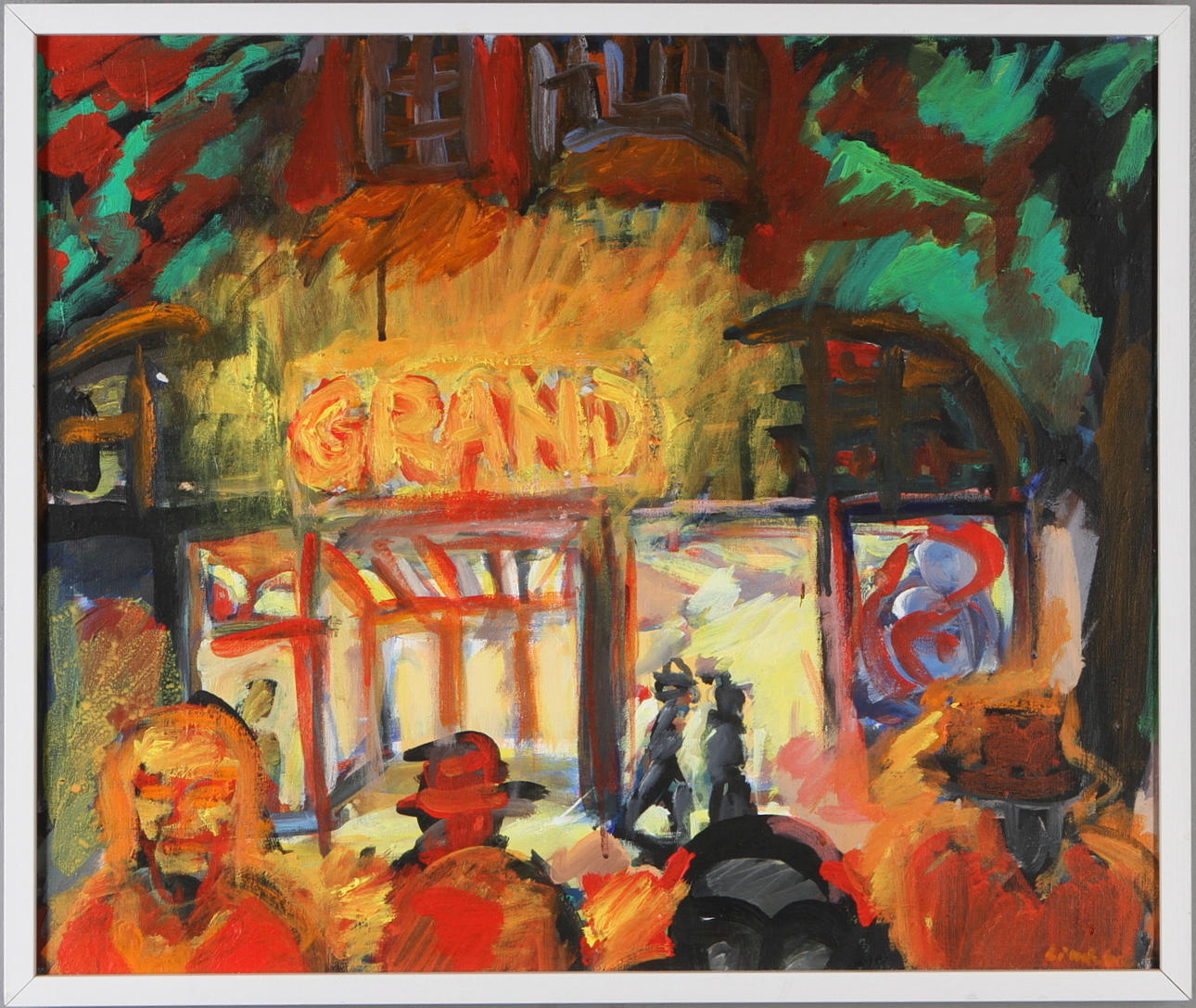 LARS LINDEBERG. Grand, olja på duk, signerad.