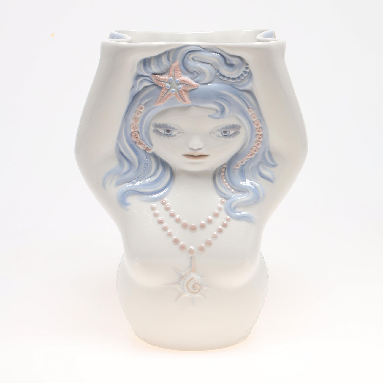 VASE, "Mermaid", Lladro, porcelain.