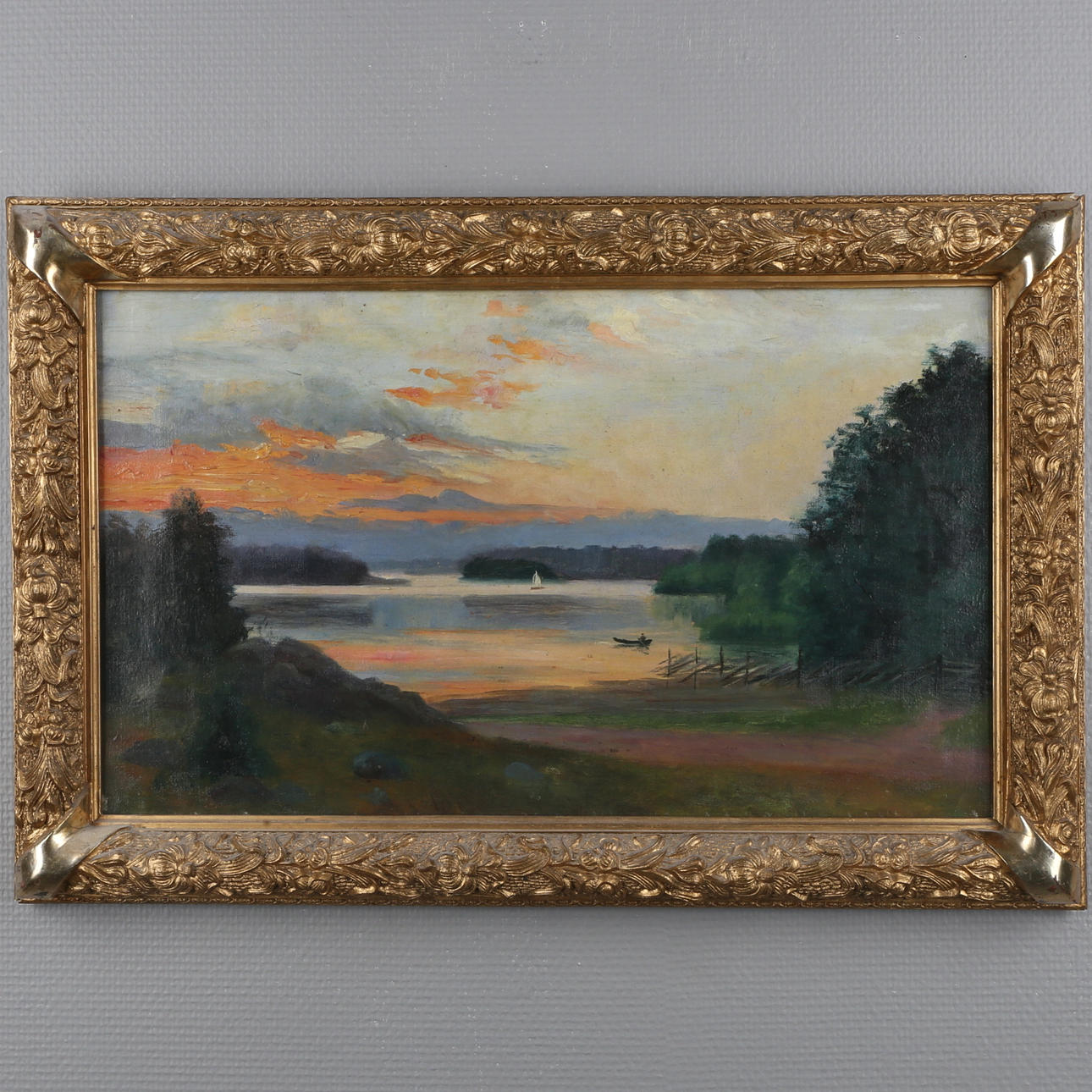 RAM, 18/1900-tal, yttermått 42,5 x 62 cm.