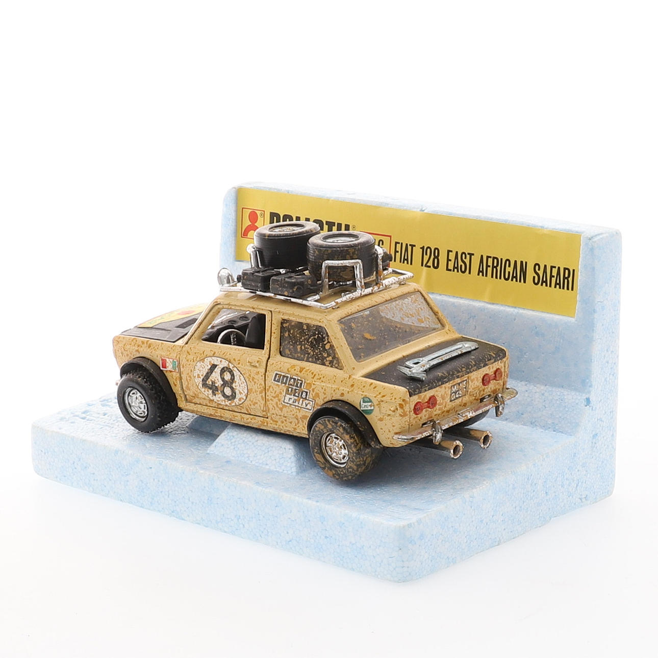 UN POLISTIL FIAT 128 RALLY EAST AFRICAN S 16 ESCALA 1:25. Juguetes