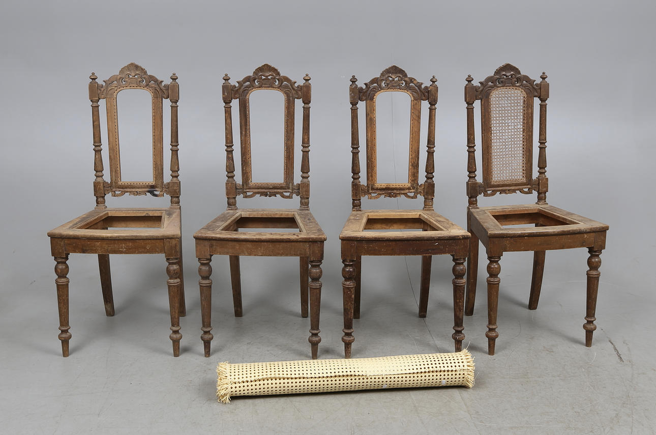 STOLAR, 4 st, nyrenässans, sent 1800-tal.