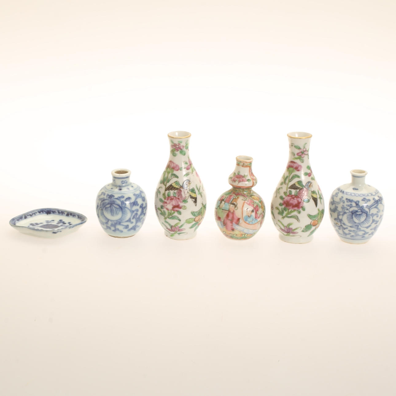 VASER, 5 stycken. fat. Porslin, Kina.