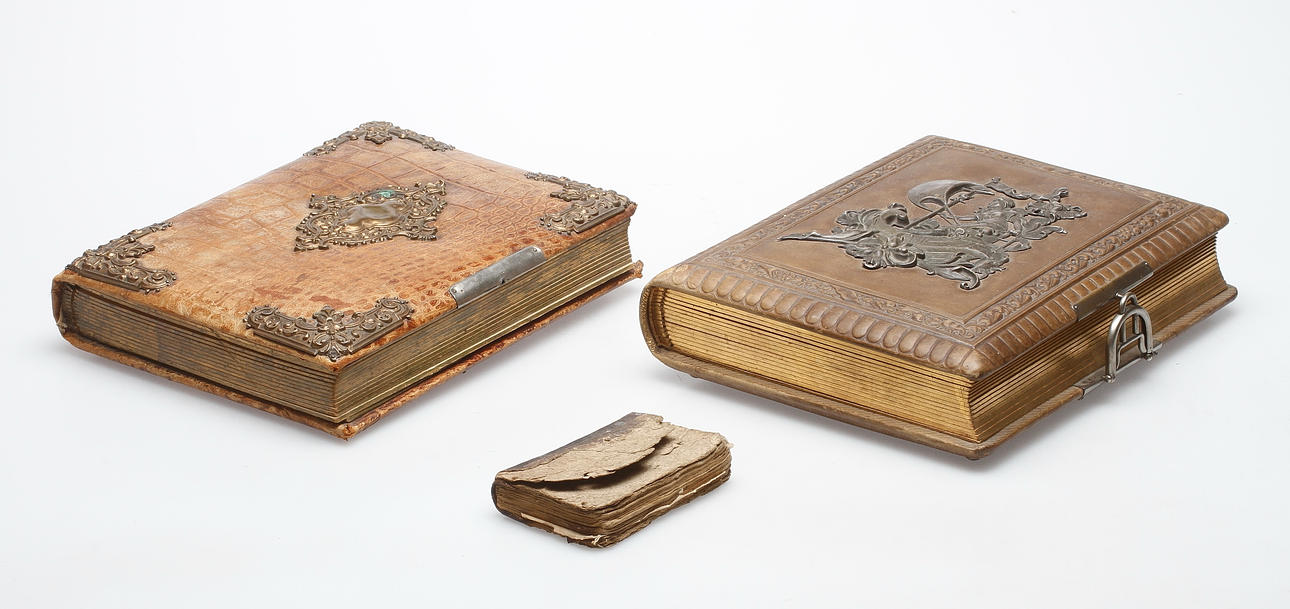 BOK, 1800-tal samt ALBUM, 2 st.