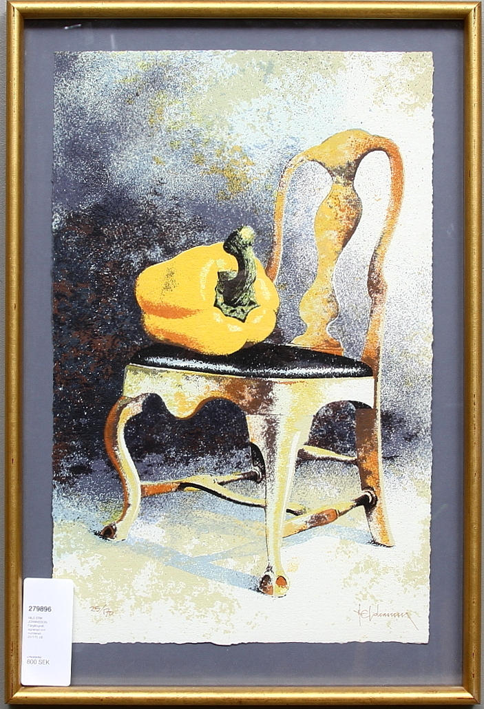 NILS-ERIK JOHANSSON. Färglitografi, signerad och numrerad 25/170.