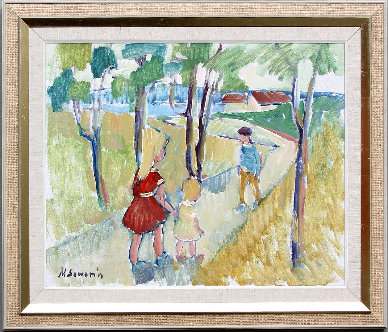 NILS SEWERIN. Olja på duk, signerad.