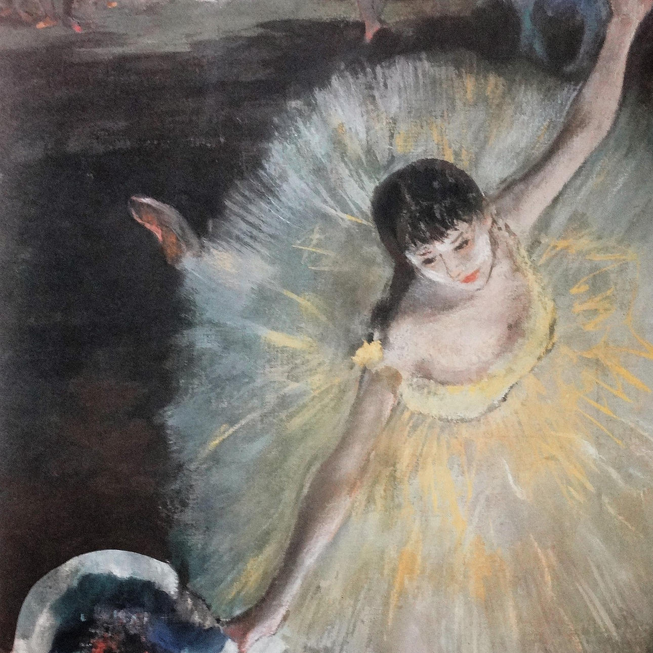 EDGAR DEGAS. FIN D'ARABESQUE, affisch, 1989.
