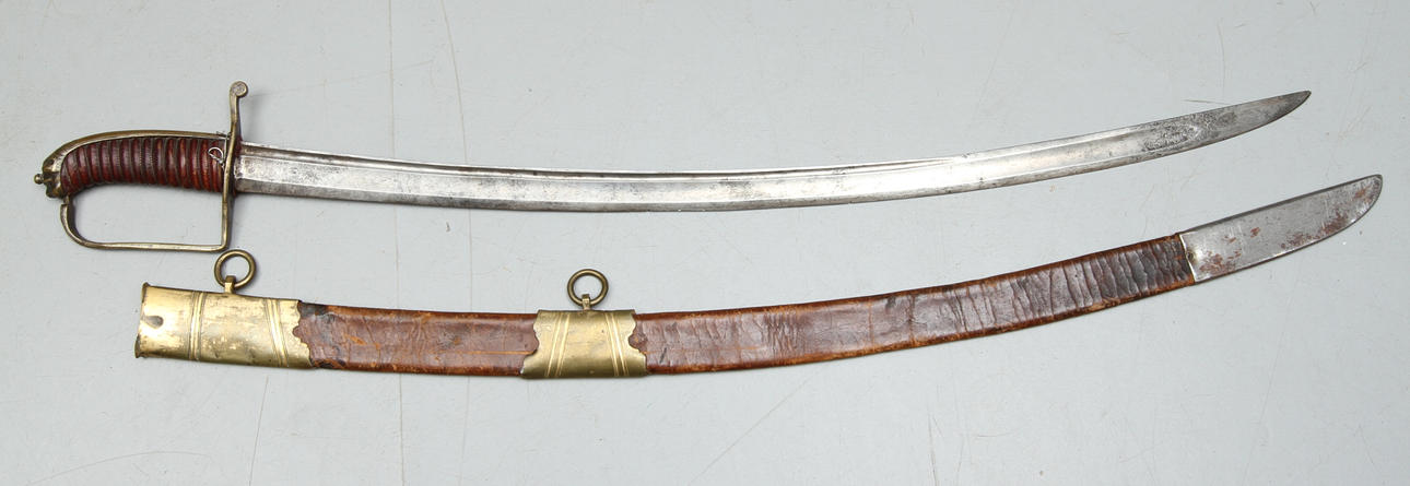 SABEL, dekor av lejon, 1800-tal.
