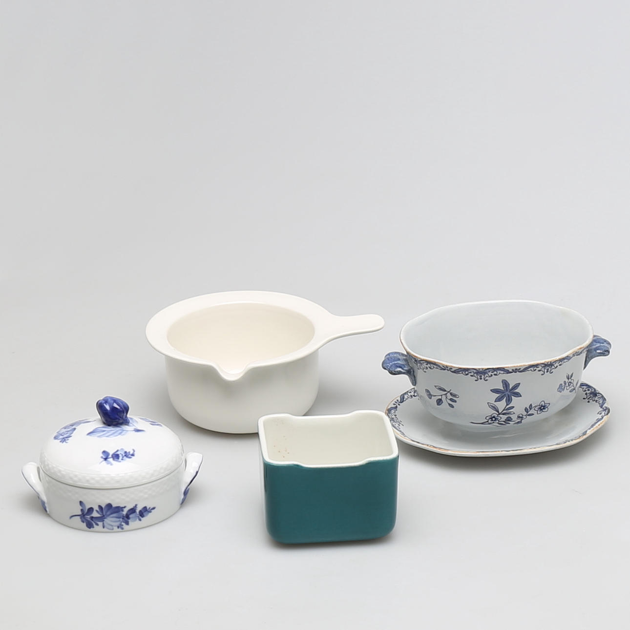 PARTI KERAMIK, 4 delar, Bl.a Royal Copenhagen & Rörstrand.