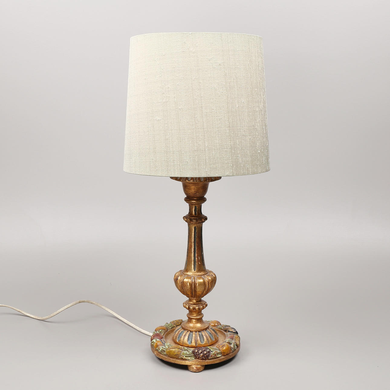 TABLE LAMP, wood, 1900s.