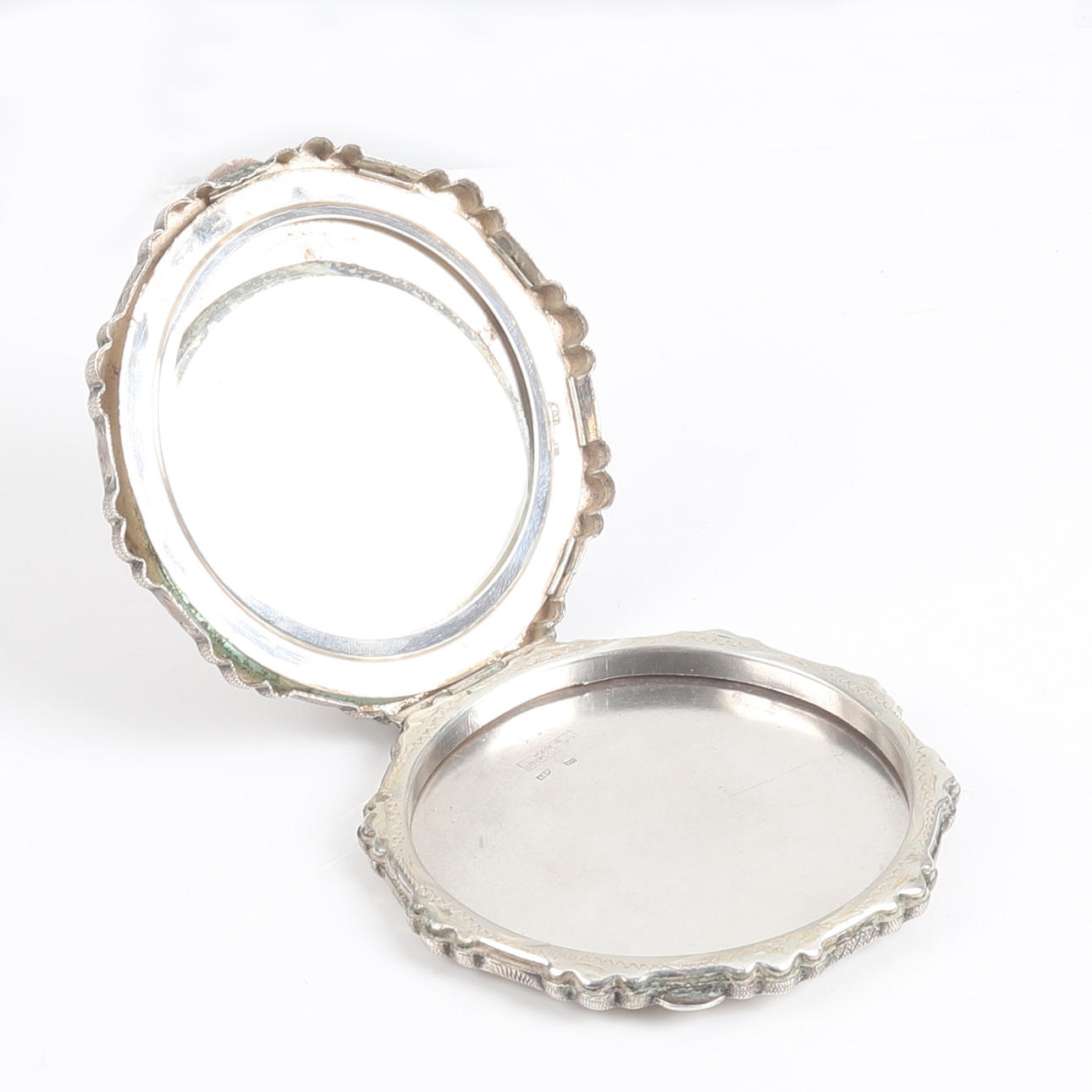 PULVERDOSE, Silber, Tschechoslowakei.