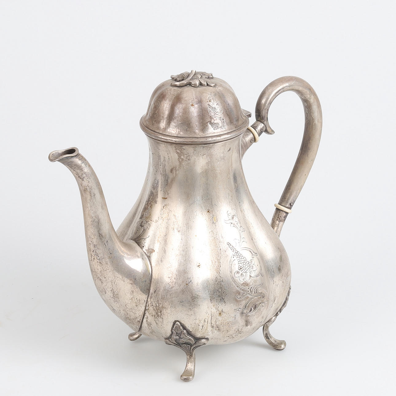 KAFFEKANNA, Silver, J. Holm, Danmark, 1938.