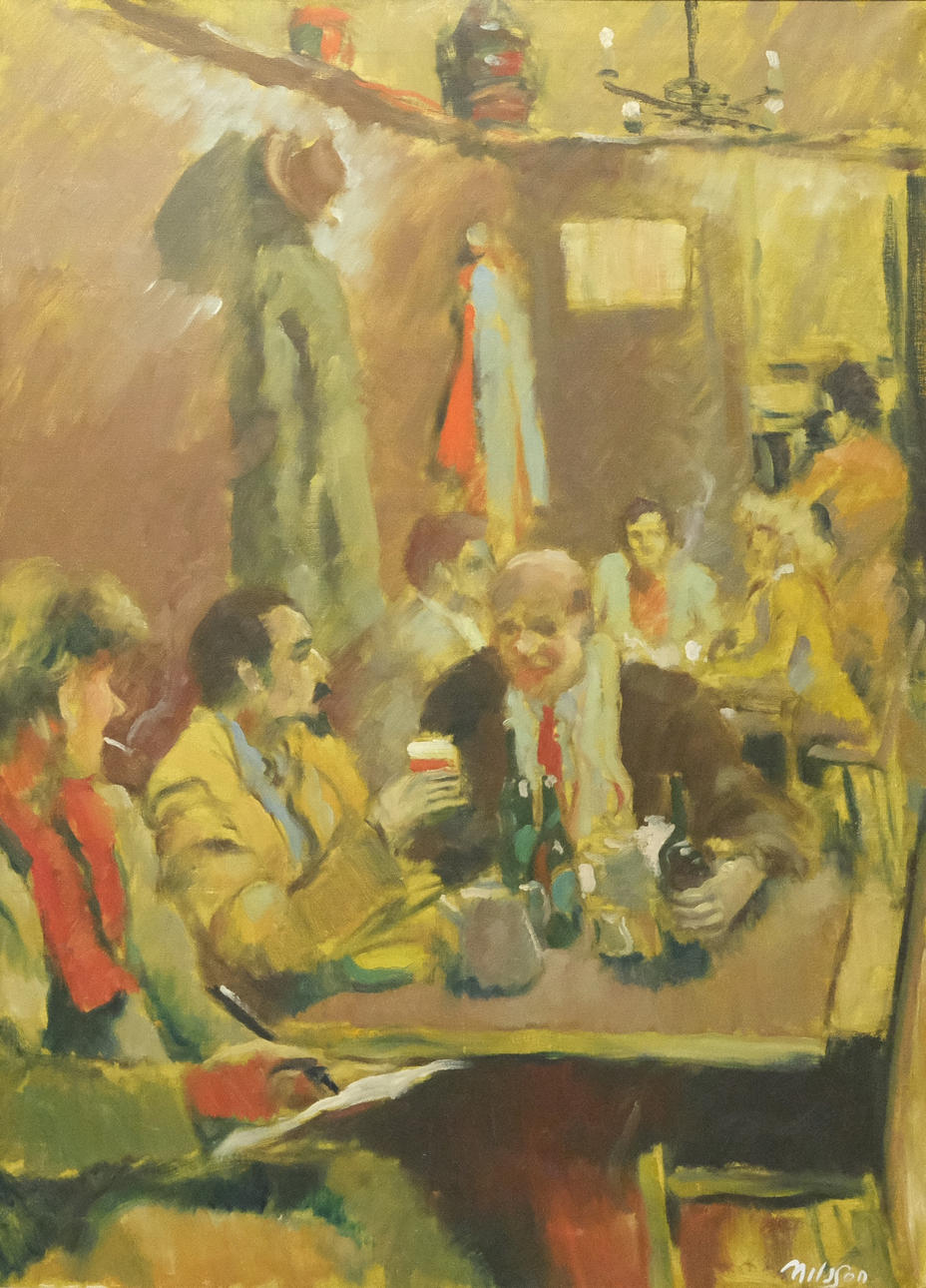 WILLY NILSSON. OIL ON CANVAS.