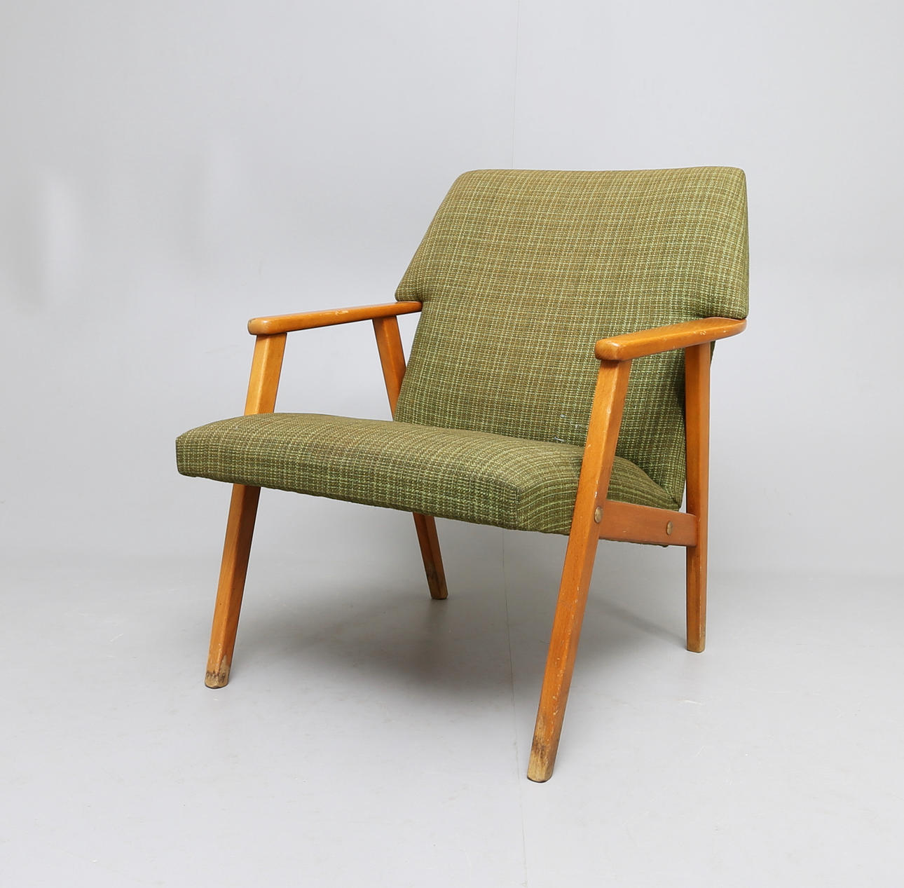 FÅTÖLJ, teak, 1960-tal.