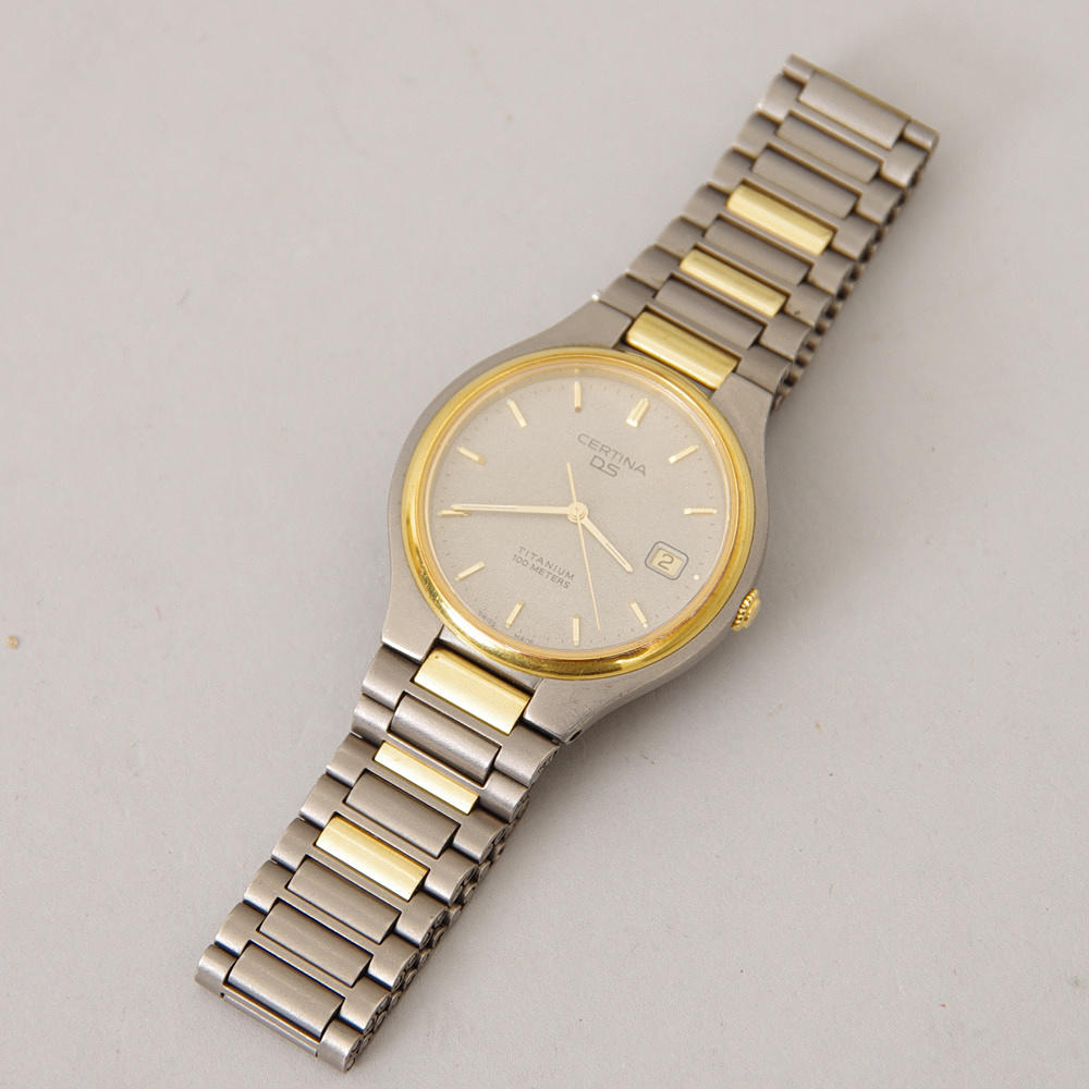 HERRARMBANDSUR, Certina DS, Titanium.