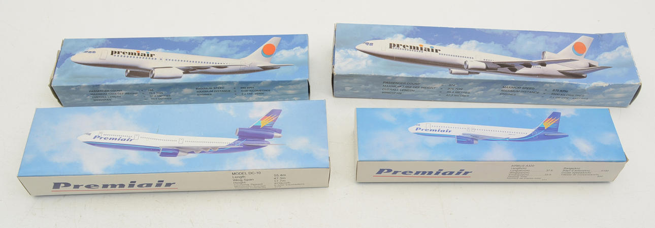 4 st modellbyggsatser. Flygplan Premiair.