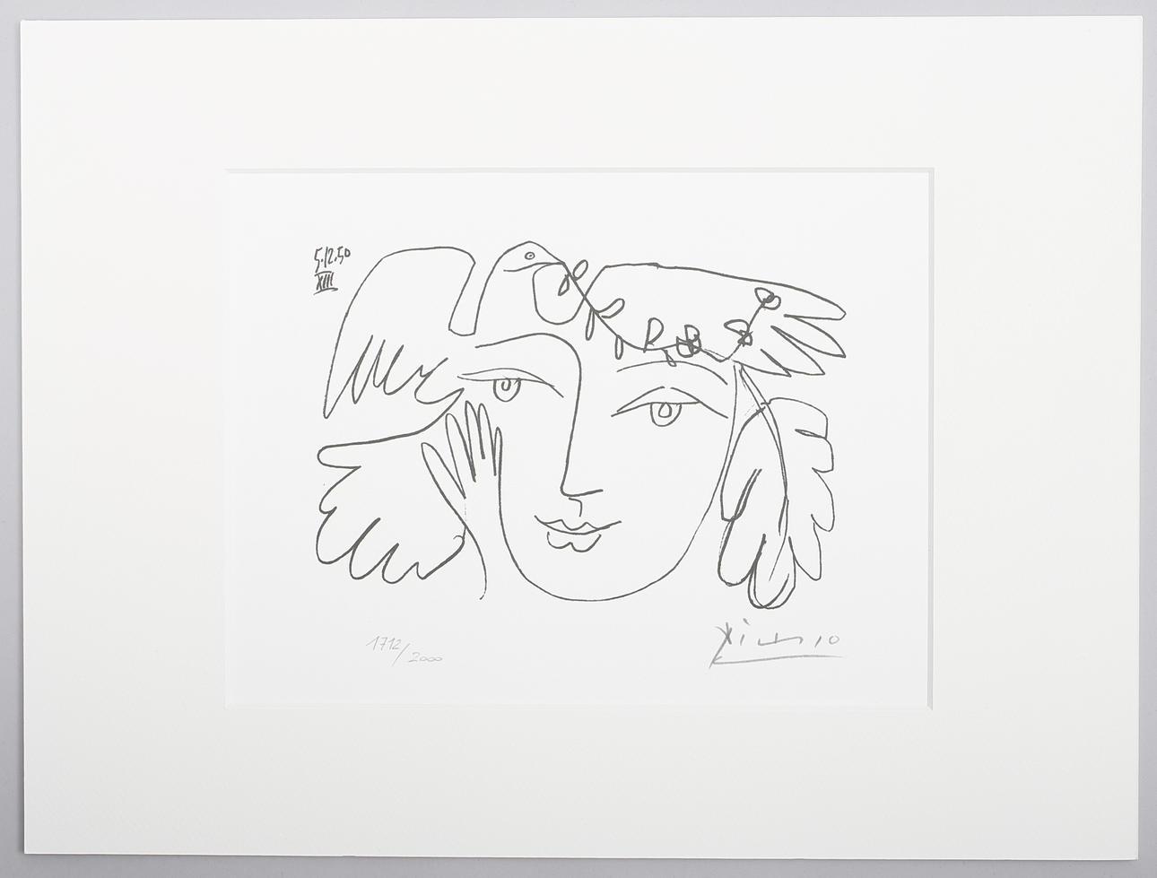 PABLO PICASSO (1881-1973). EFTER. Le Visage de la Paix.