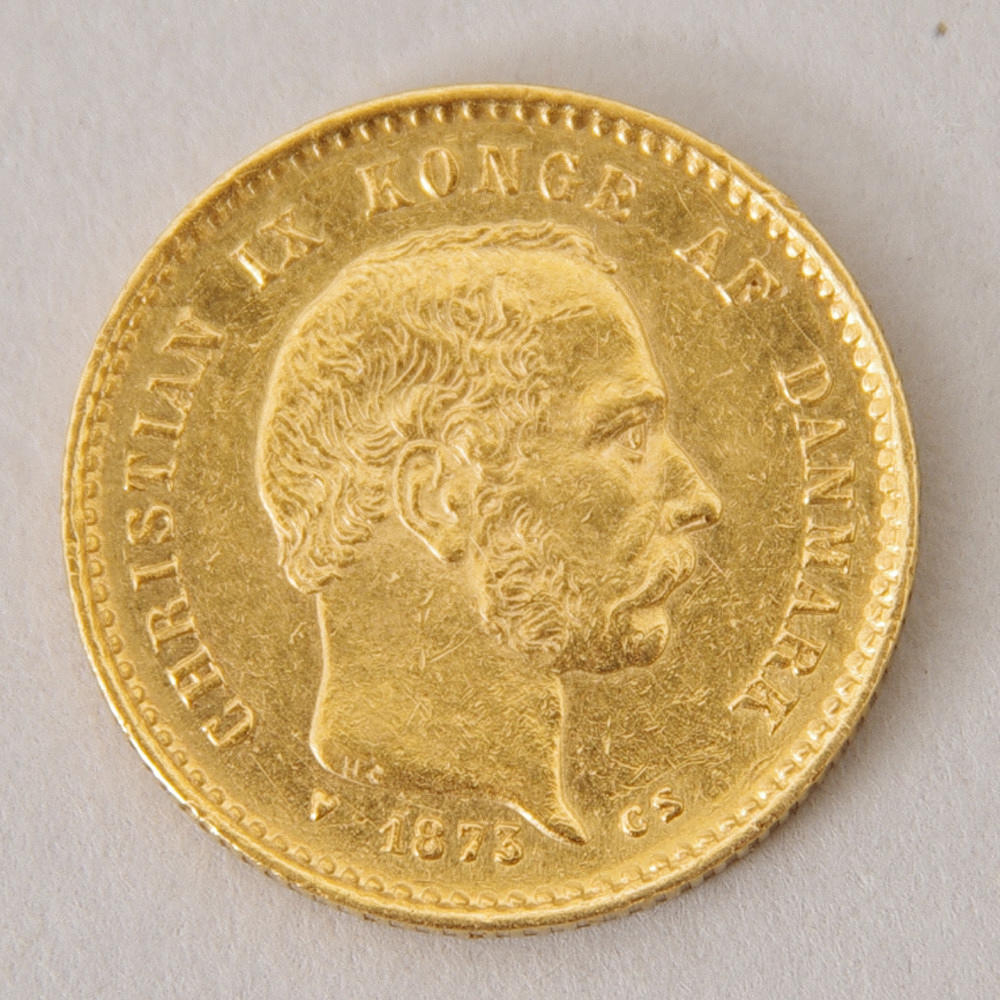 GULDMYNT, 10 kroner Danmark 1873 Christian IX.