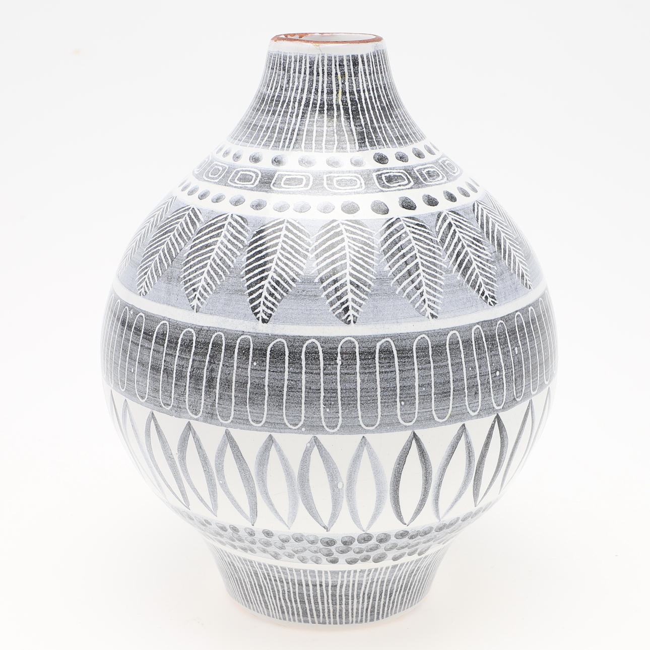 INGRID ATTERBERG. VAS, "Grafika", keramik, Upsala-Ekeby.