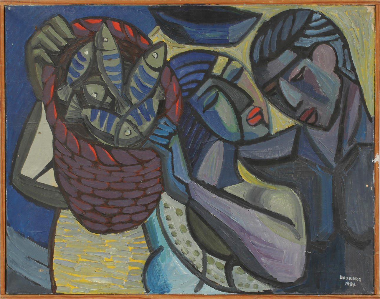 LARS BOOBERG/MILLHED. olja på duk, signerad o daterad 1956.