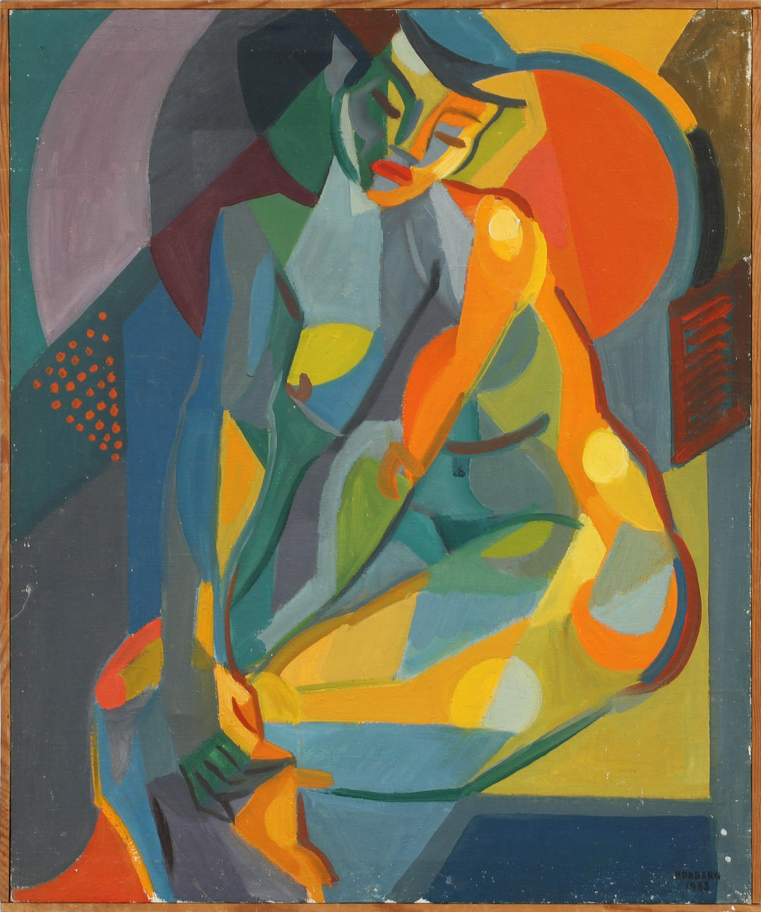 LARS BOOBERG/MILLHED. Olja på duk, signerad o daterad 1953.