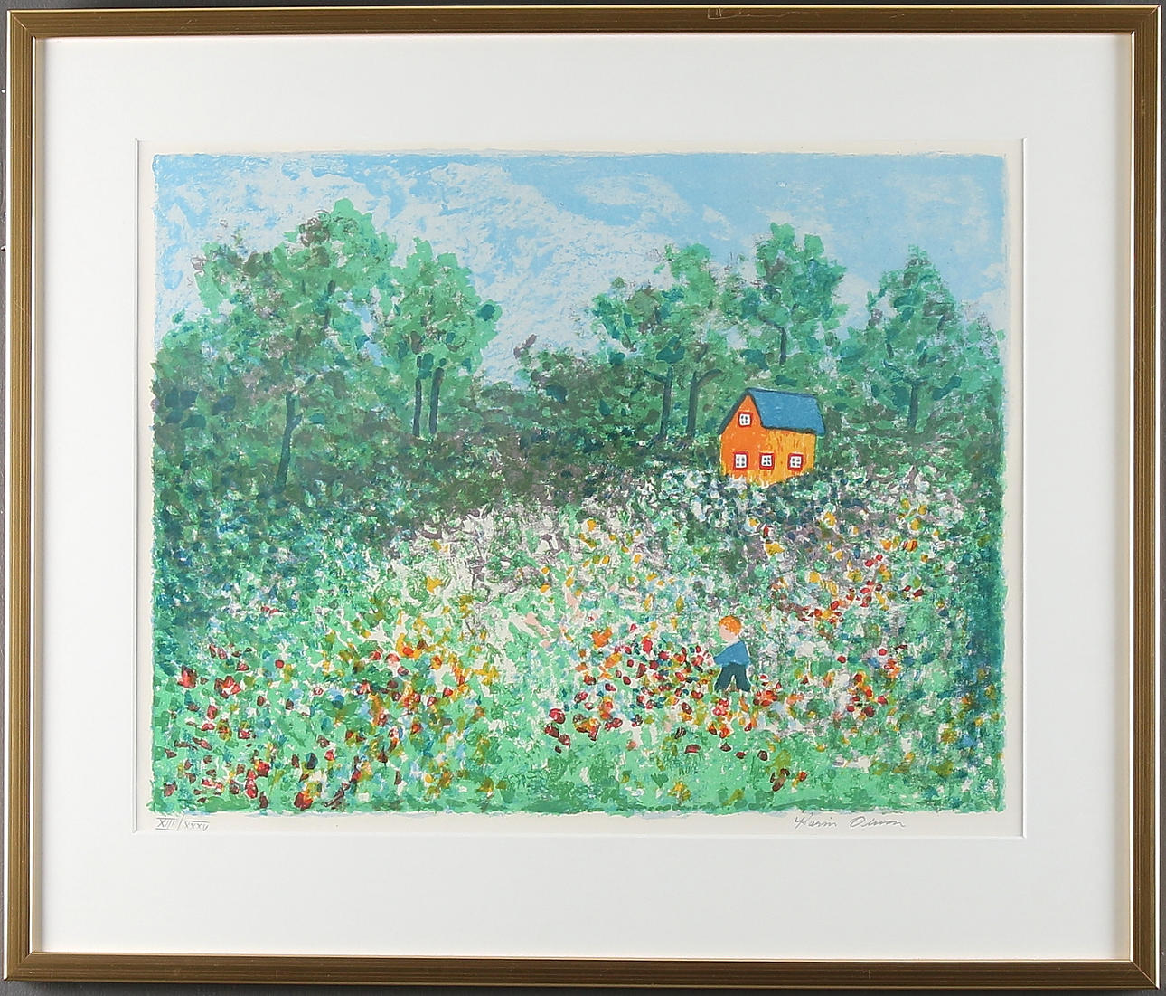 KARIN OLSSON. Litografi, signerad och numrerad X111/XXXV.