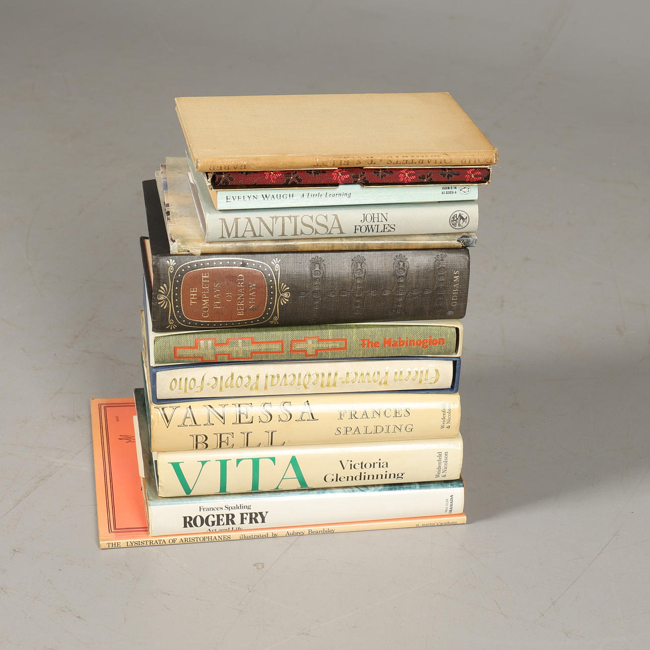 A QUANTITY OF BOOKS INCLUDING ELIOT, CARROLL, BIOGRAPHIES ETC..