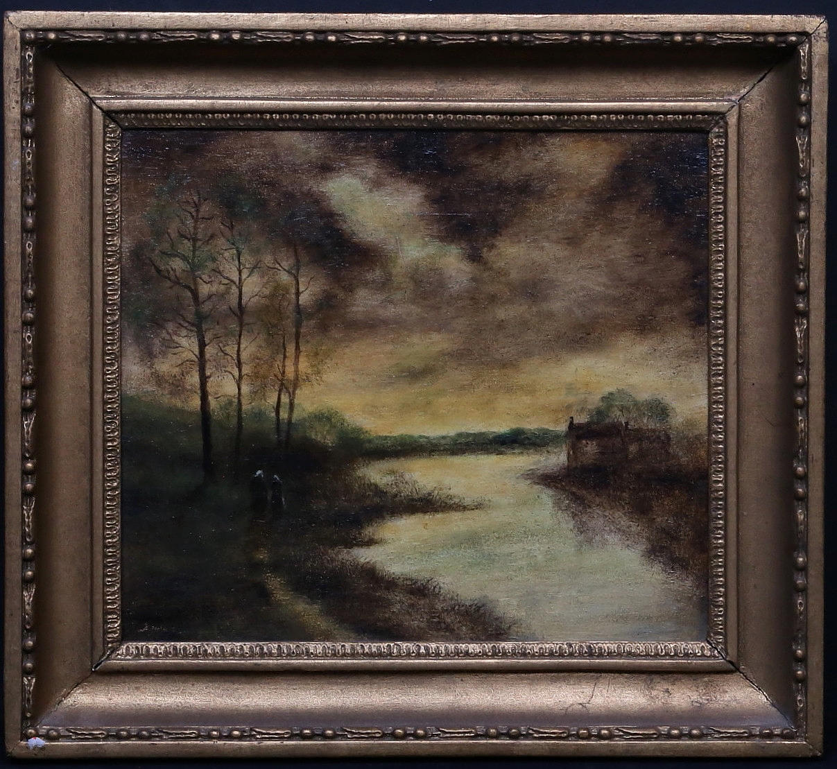 ÅKE NELSON. Oil on Board, signed.