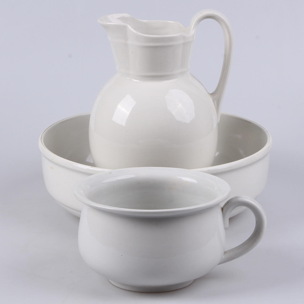 TVÄTTSERVIS, 3 delar, Gustavsberg, tidigt 1900-tal.