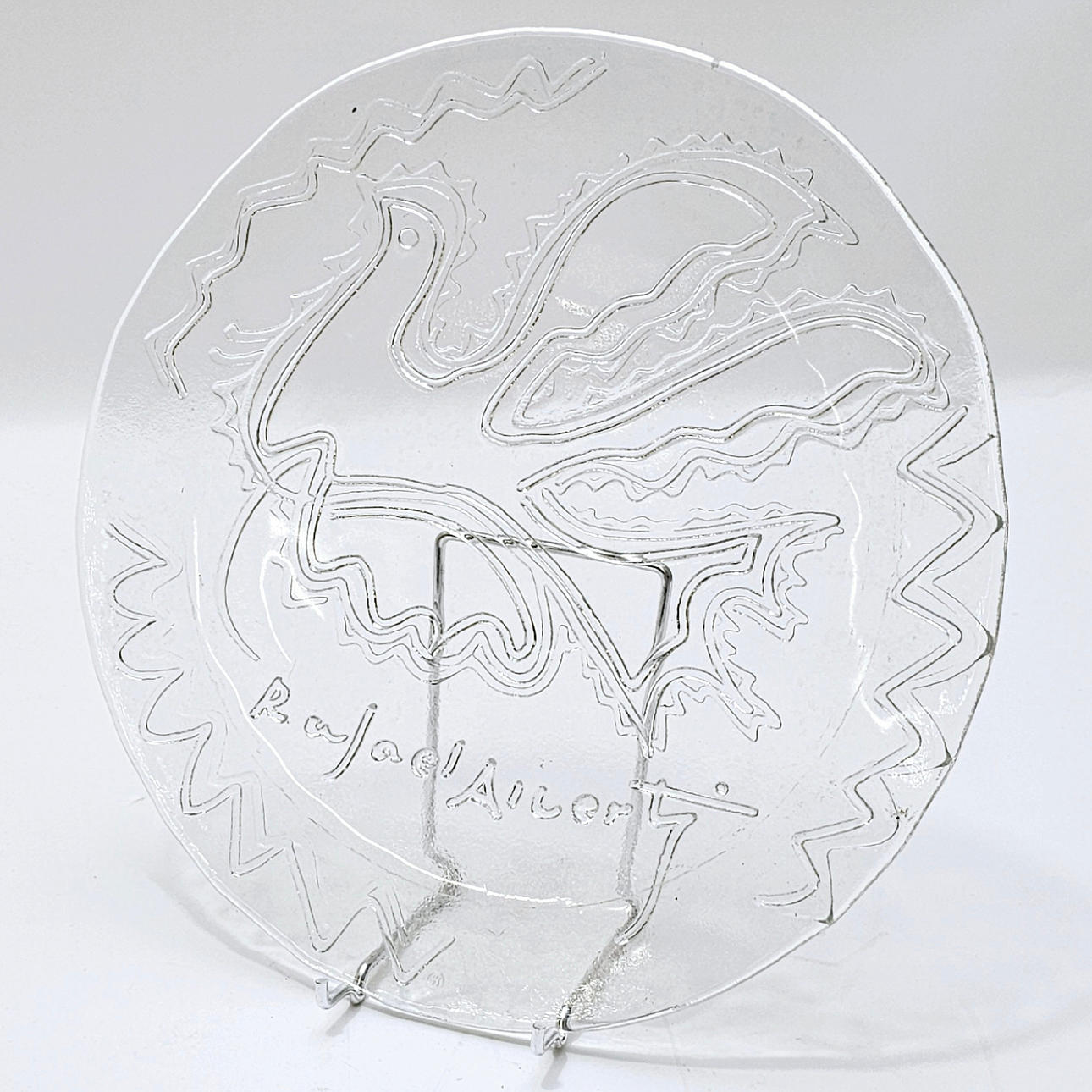 PLATO EN CRISTAL "RAFAEL ALBERTI".