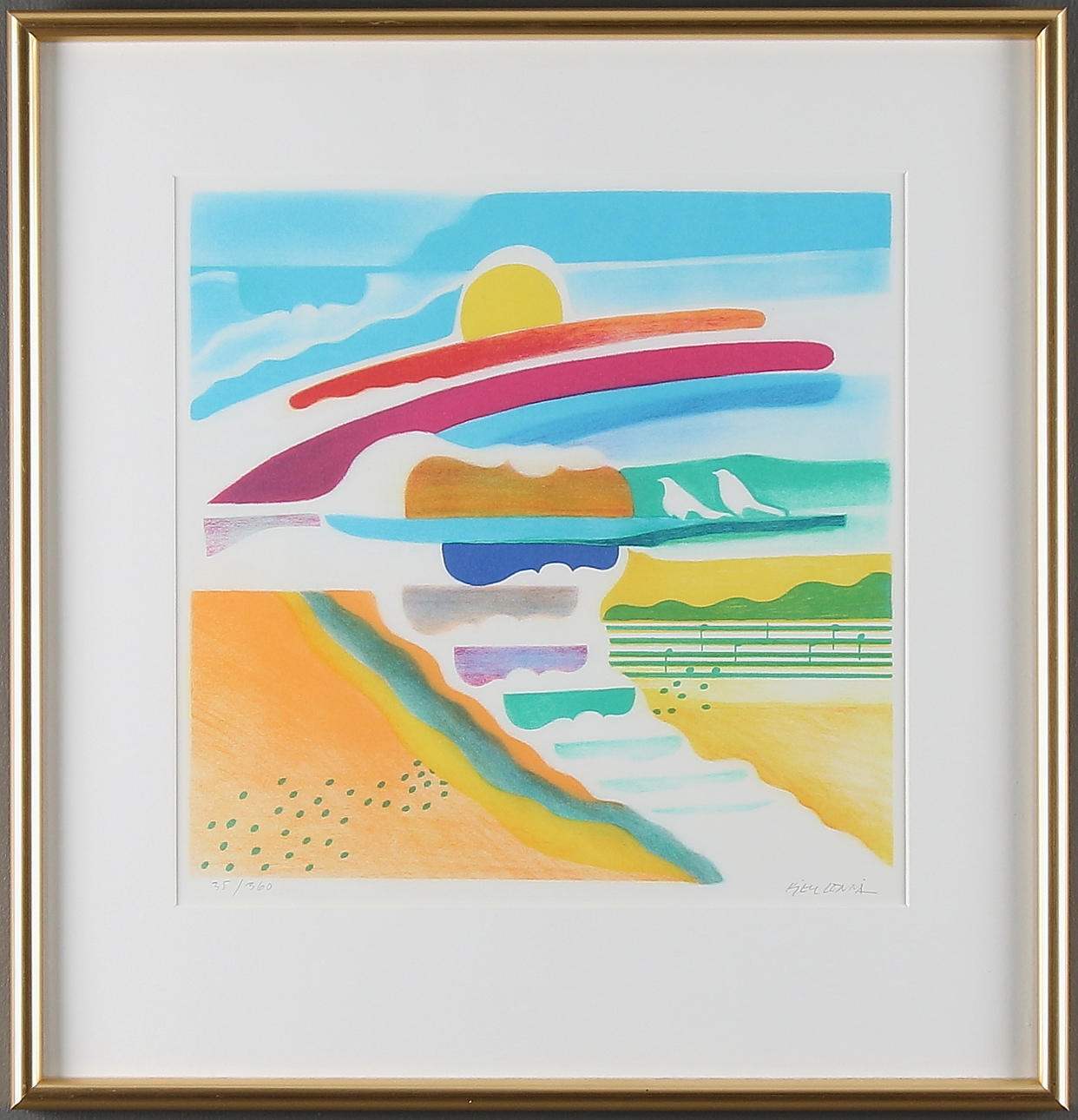 KJELL LÖNNÅ. Litografi, signerad och numrerad, 35/360.