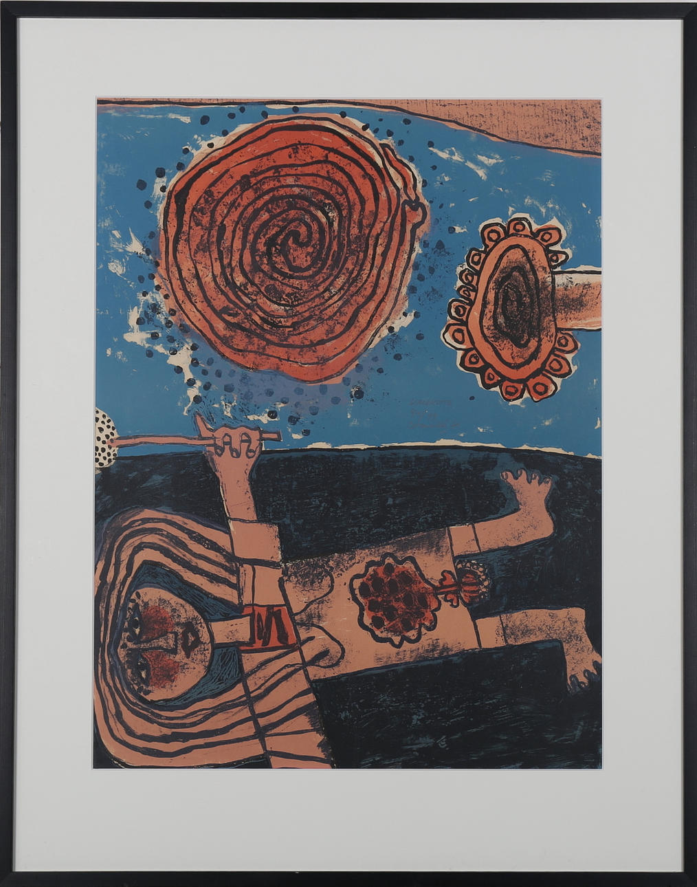 BEVERLOO CORNEILLE. L´algorette, färglitografi nr 41/99, signerad Corneille och daterad -71.