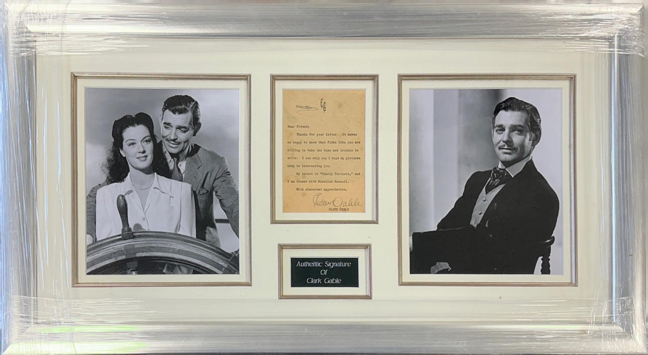 CLARK GABLE AUTOGRAPH.