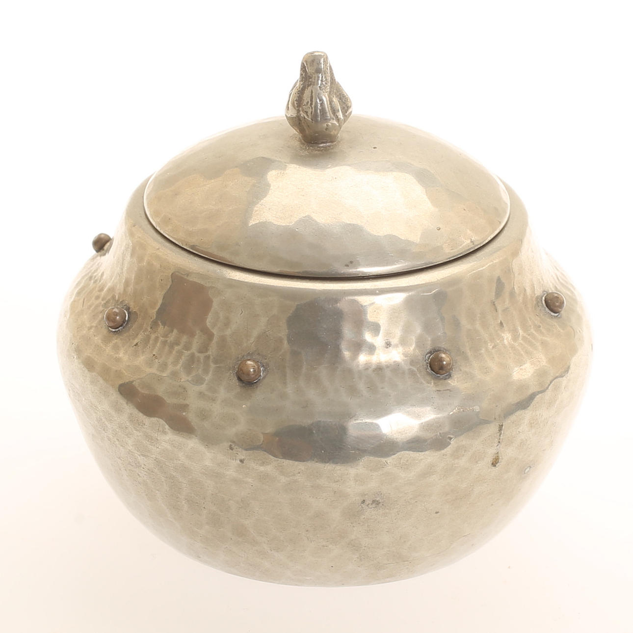 BOX WITH COVER, pewter, WG tin, Denmark.