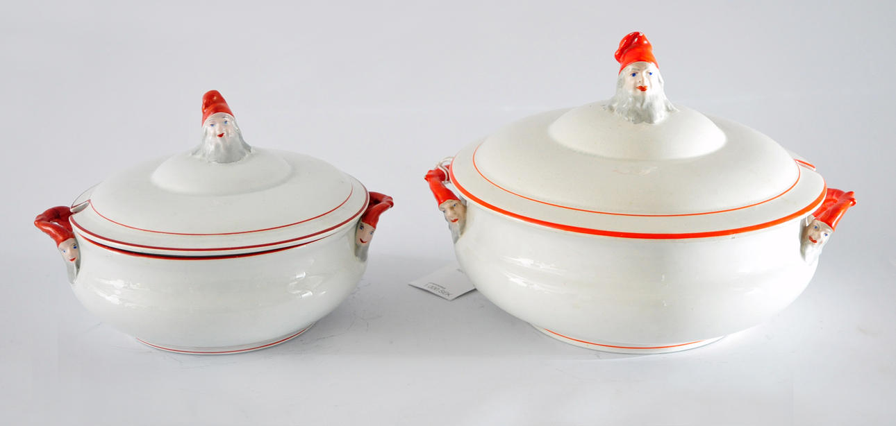 GRÖTKAROTTER. 2st tomtedekor. Göteborg och Rörstrand.