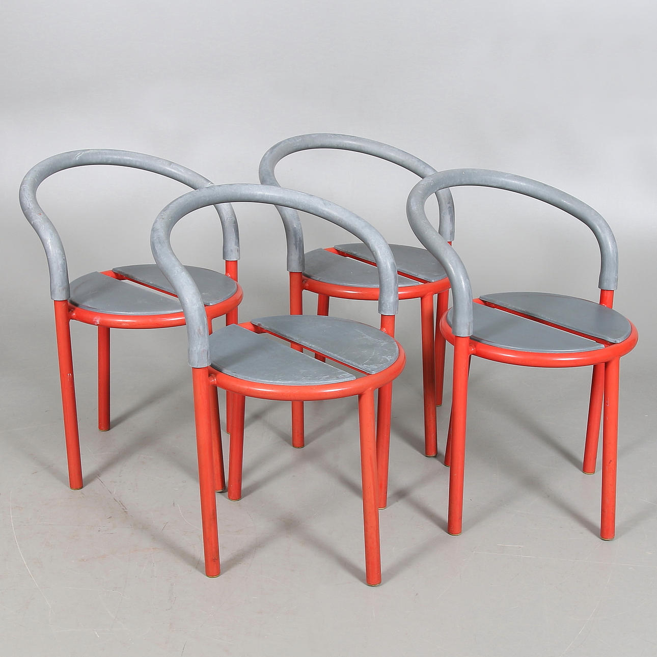 HAVESTOLE, 4 stk, "Pelikan", Fritz Hansen, Danmark.