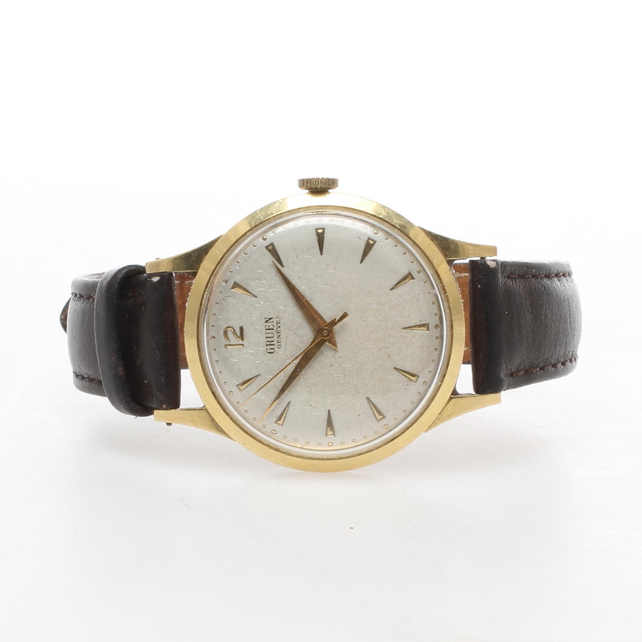 ARMBANDSUR, Gruen, boett 18k.